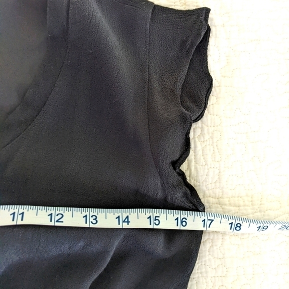 KATE Spade LBD Black Crepe Flutter Sleeve Midi Dress 0 - Picture 11 of 16